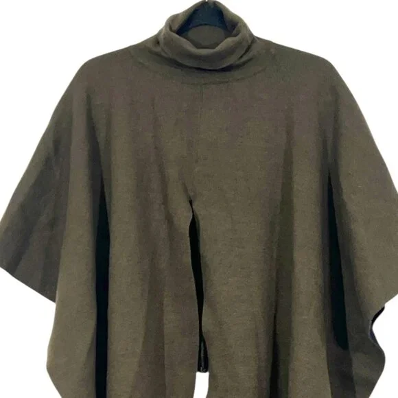 by Anthropologie Split Front Poncho One Size Pre-Loved - Picture 2 of 4